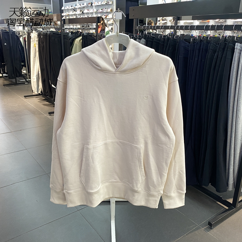三叶草运动休闲连帽卫衣套衫