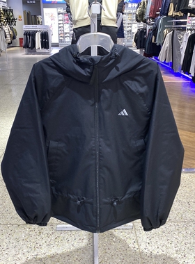 阿迪达斯女子新款加绒保暖运动休闲连帽夹克外套KS2807-2808-2809