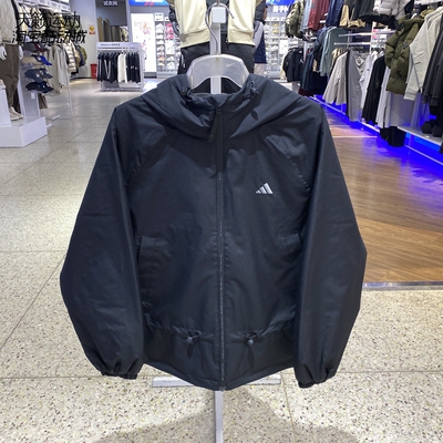 Adidas/阿迪达斯女加绒连帽外套