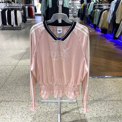 Adidas阿迪达斯三叶草女长袖T恤