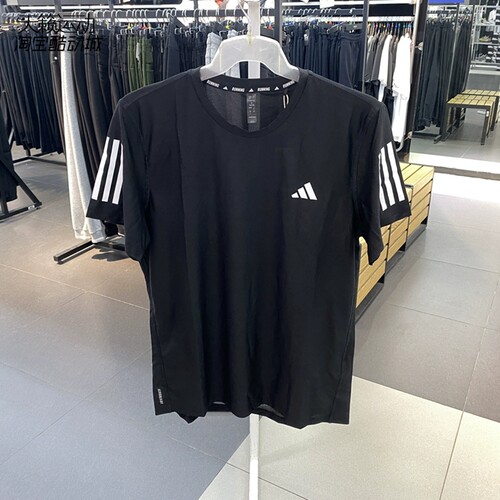 Adidas阿迪达斯男装圆领短袖T恤
