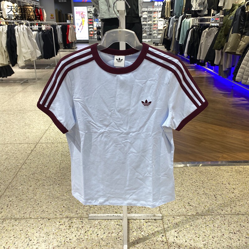 Adidas阿迪达斯女圆领短袖T恤图片