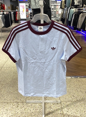 Adidas阿迪达斯三叶草女2026新款运动休闲圆领短袖T恤KD3684-3683