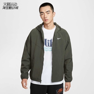 Nike/耐克男子新款加绒保暖连帽拼接运动夹克外套FB8619-HV1065