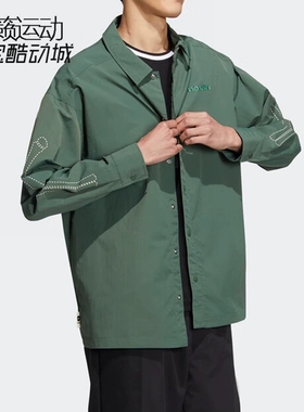 Adidas/阿迪达斯NEO新款男女运动休闲透气衬衫外套HR8264-8265