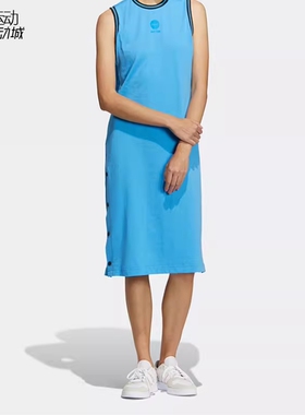 阿迪达斯女新款闲透气圆领无袖连衣裙HN0014-GP9206-HB3571-3572