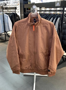 阿迪达斯男2023新年款运动立领夹克加绒外套HZ3037 HZ3038 HZ3039
