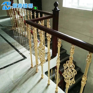 栏杆楼梯扶手实木铝合金铝镁护栏围栏阳台别墅室内欧式高档家用