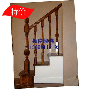 铁艺楼梯围栏实木扶手踏步板立柱铁制工艺沈阳阁楼别墅欧式现代风