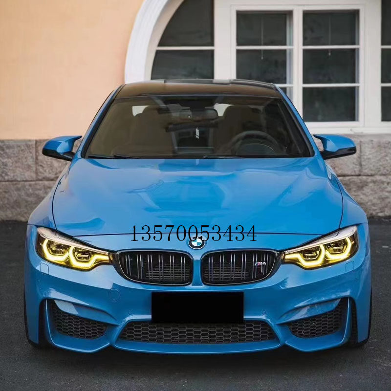 14-19年宝马m3 f80 f81改装七彩日行灯红蓝色柠檬黄天使眼恶魔眼