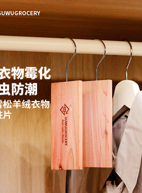红雪松木除味条衣柜衣物储物书橱芳香防蛀去臭驱虫防霉防潮去异味