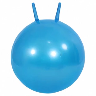 55CM充气手柄羊角球儿童蹦蹦跳跳球玩具幼儿园45感统训练器材60CM