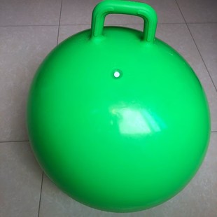 充气羊角球加厚瑜伽健身运动跳跳球无图案纯色减压摔打手柄球55CM