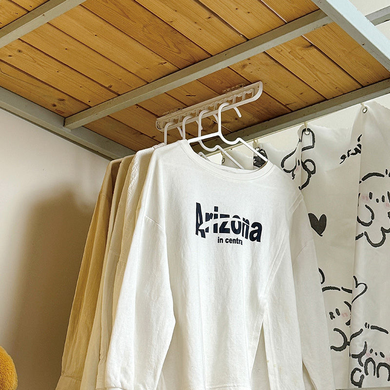 床上衣物收纳架学生上铺下铺整理衣服一体置物架寝室床铺改造好物