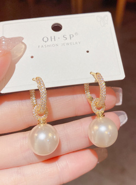 women earrings pearl ball fashion trending classic luxury