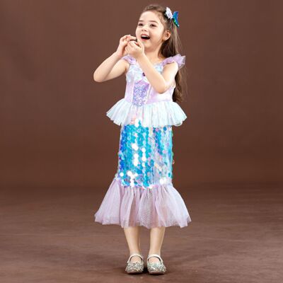 生日礼服美人鱼尾吊带公主女夏天