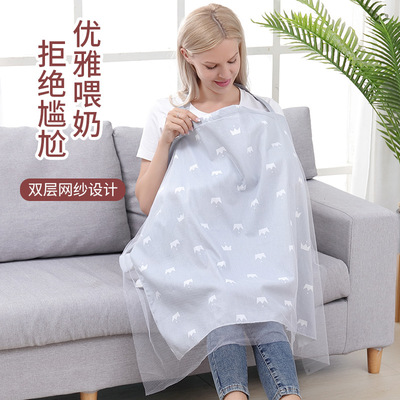 哺乳巾棉棉罩衣吊带遮羞布喂奶巾