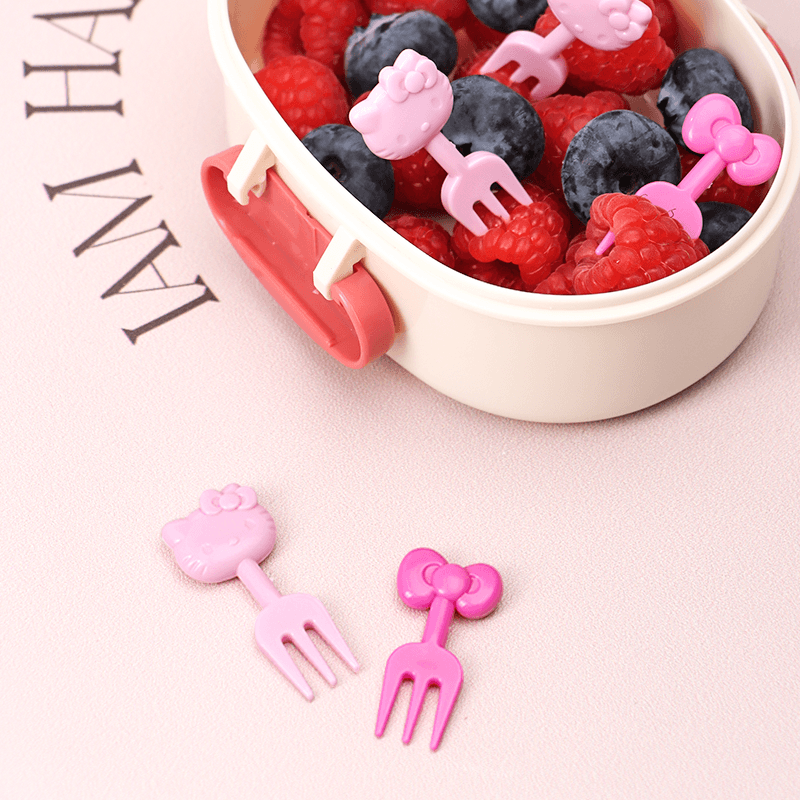 HelloKitty儿童可爱水果叉不伤嘴