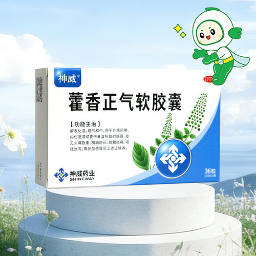 [神威]藿香正气软胶囊0.45g*36粒/盒