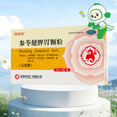【昆中药】参苓健脾胃颗粒5g*8袋/盒