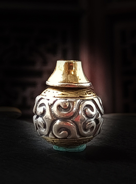 925纯银云纹配饰分体三通