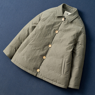 西河自制新品双色色织精密莼棉内里莼棉95白鹅绒短款羽绒服女