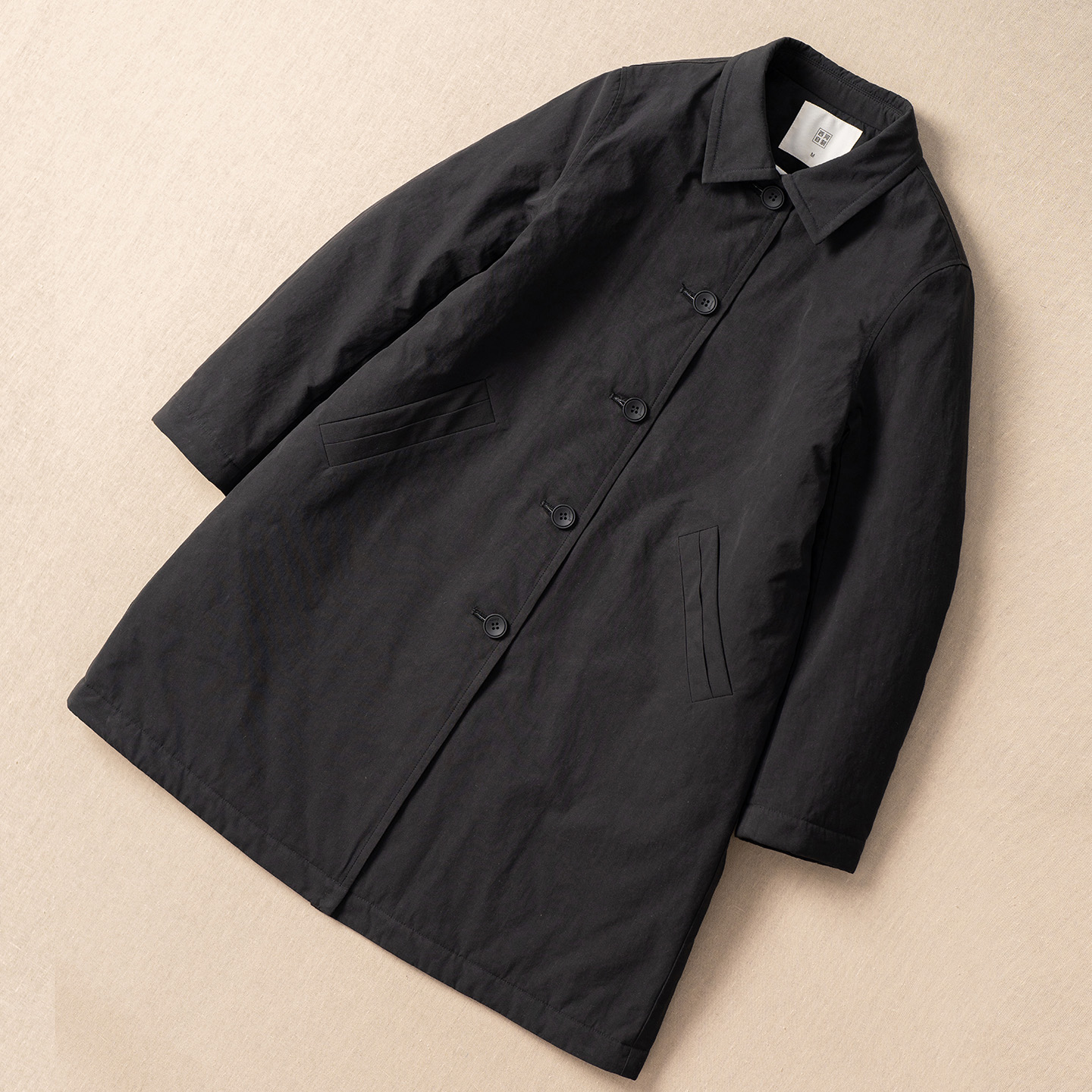 近江晒夹棉刺绣中长款棉服外套女