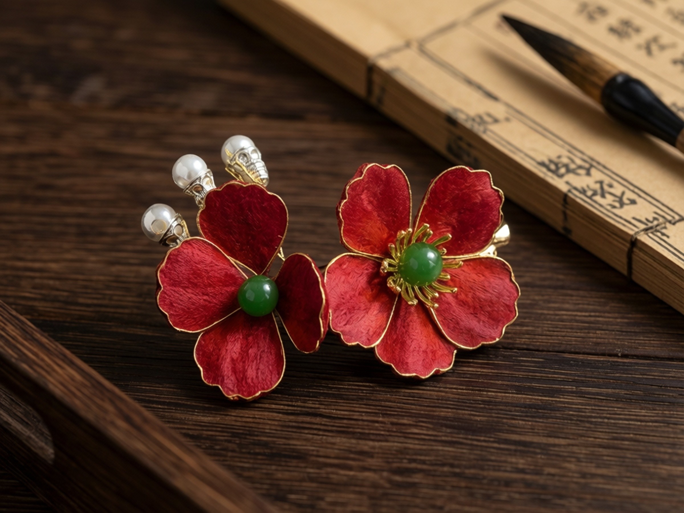 纯手工非遗绒花边夹新中式百搭蚕丝盘发汉服发夹发饰清仓默认微瑕,特色手工艺,其他特色工艺品,淘宝优惠券,粉丝福利购,淘宝优惠卷