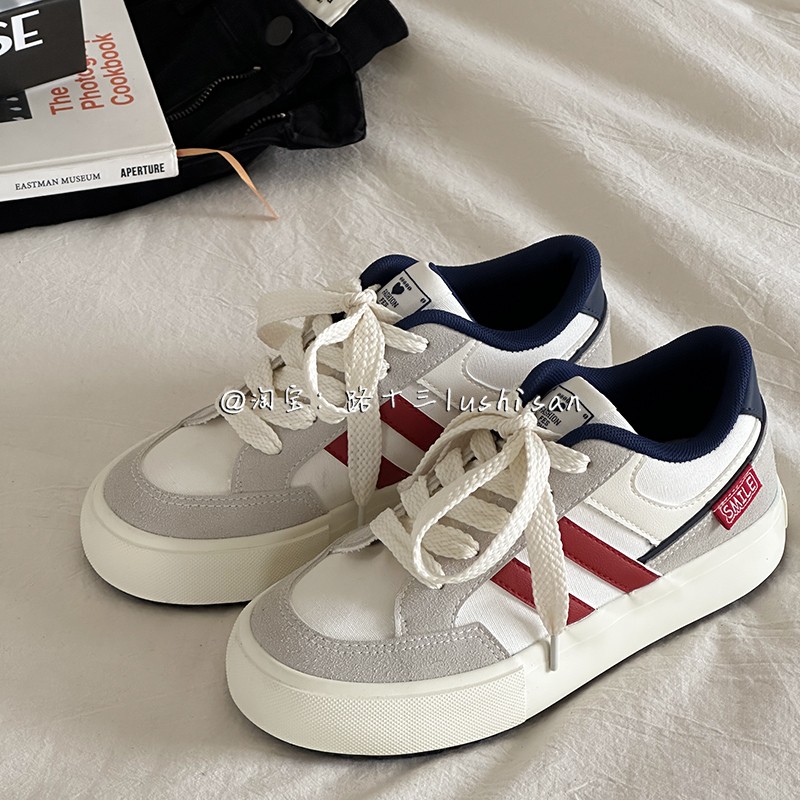 路十三小众透气百搭小白鞋