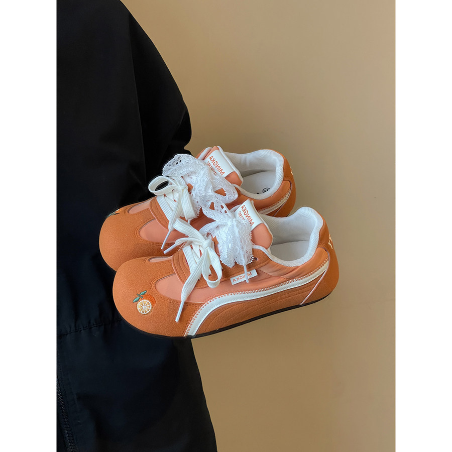 路十三原创幸乐橙德训鞋女2026春季新款学生小众百搭运动圆头板鞋,女鞋,休闲板鞋,淘宝优惠券,粉丝福利购,淘宝优惠卷