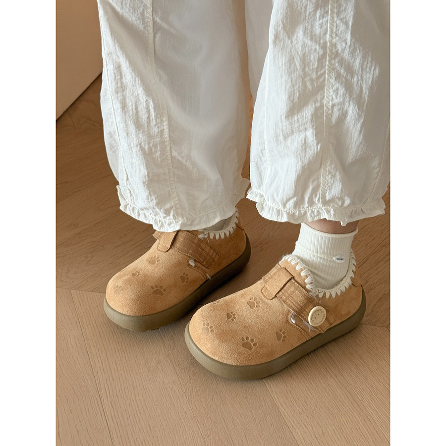 路十三保暖魔术贴棉鞋女2025冬季加绒全包勃肯鞋百搭休闲懒人板鞋,女鞋,棉鞋,淘宝优惠券,粉丝福利购,淘宝优惠卷