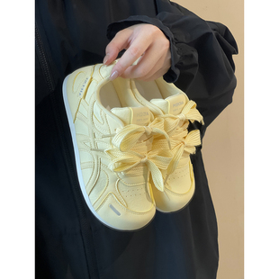 路十三休闲女鞋2025春秋新款学生小众设计泡芙鞋chic百搭运动板鞋