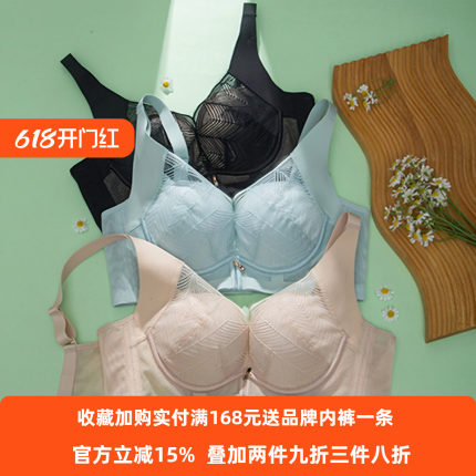 奥丝蓝黛立体柔软羽绵杯养护透气文胸中厚聚拢侧收软钢圈内衣5833