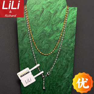 单链基础链百搭粗万能可调节长度配翡翠吊坠佛公玉项链裸素链纯银