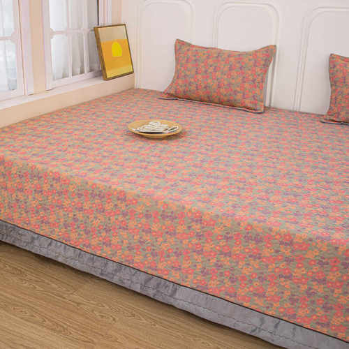 纯棉双层纱四季通用防滑榻榻米床盖东北农村土炕铺盖家用炕单炕垫