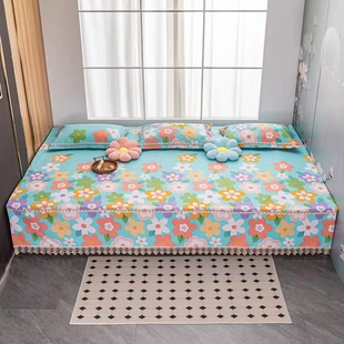 纯棉四季通用防滑榻榻米床盖全棉老粗布农村土炕铺盖大炕垫子定做