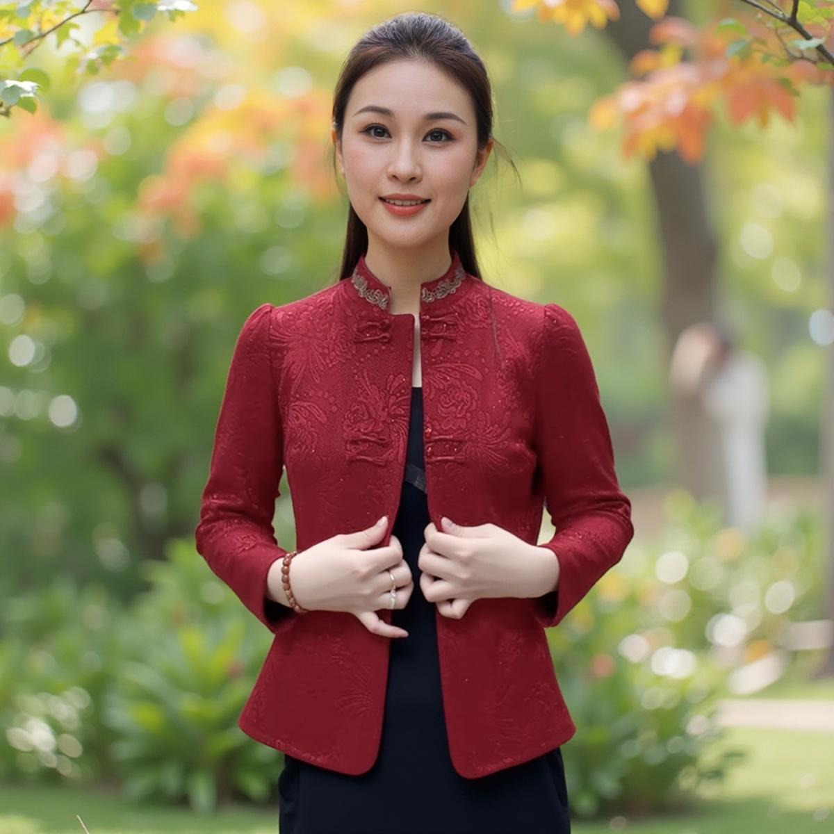 春季妈妈装外套小衫时尚外套