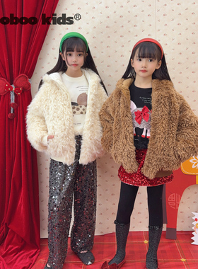 墨宝童装_可可爱爱超级无敌厚款加绒里加厚棉的尖尖帽子毛毛外套