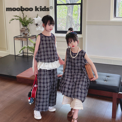 主推-立体格纹绣花廓形背心裙+花苞格纹套装+百搭贴布屁帘围裙