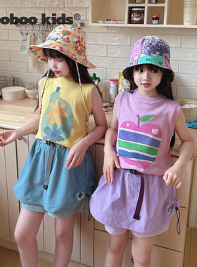 薄款A级抗菌植物纤维针织上衣+户外轻量露营抽绳裙裤短裤假两件