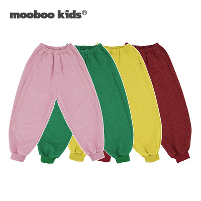 墨宝童装_绝美的特殊面料之好穿的束口花纱点点运动裤四色