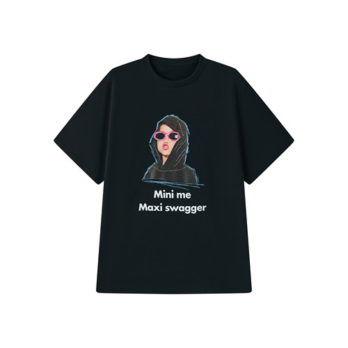 纯棉宽松短袖T恤“Swag哥”