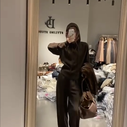 欧洲站欧货2024秋季新款时尚潮款休闲百搭修身套装女 价格私聊