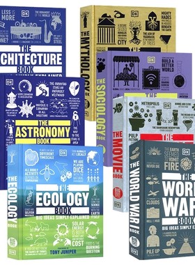 Big Ideas Simply Explained  DK大概念简单解读 生态建筑天文神话电影社会学一战历史 视觉图解百科 学习工具 英文原版进口图书