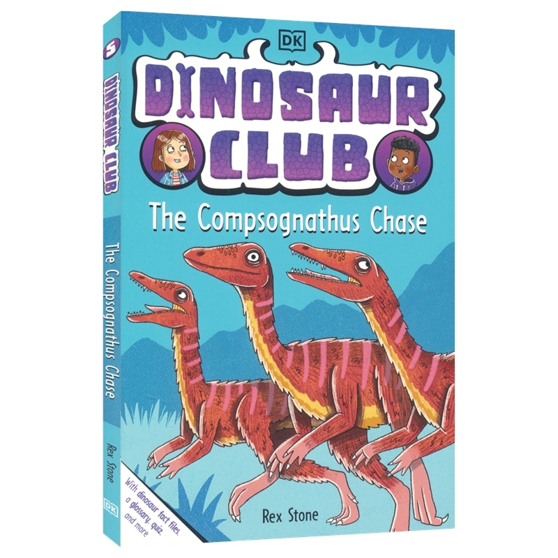 Dinosaur Club The Compsognathus Chase 恐龙俱乐部5 美颌龙追逐 初级桥梁章节小说 恐龙百科科普读物 英文原版进口儿童图书