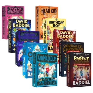 大卫巴蒂尔系列章节小说10册儿童英语读物 进口图书 Kid The Taylor Boy Head Birthday 英文原版 David Turbochaser Baddiel