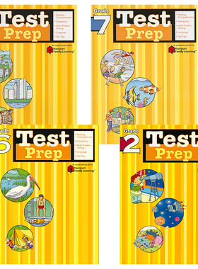 Harcourt Test Prep Grade  2 6 7 8 哈考特模拟测试 小学2 6年级 初中7 8 年级 美国主流教辅 英文原版进口图书