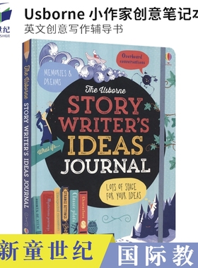 英文原版 Usborne Story Writer's Ideas Journal 小作家系列创意英语写作笔记本 尤斯伯恩 英文写作辅导书