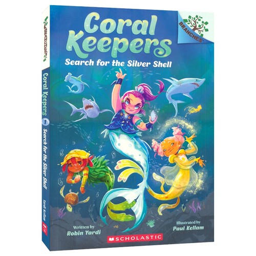 Scholastic Coral Keepers Search For The Silver Shell 学乐大树系列珊瑚守护者1寻找银色贝壳 英语桥梁书 英文原版进口儿童图书
