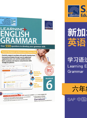 SAP 新加坡小学英语语法练习册 Learning English Grammar Workbook 6 六年级 语法专项训练 学习系列 基础巩固 英文原版进口教辅